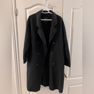 Zara black wool coat